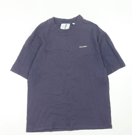 Mens UK Size XS COLLUSION Blue  T-Shirt