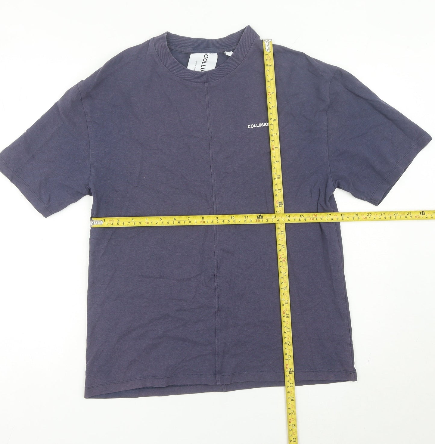 Mens UK Size XS COLLUSION Blue  T-Shirt