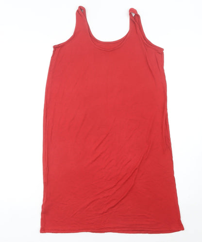 Marks and Spencer Women’s Red Tank Dress Size S Scoop Neck Sleeveless