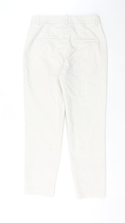Womens UK Size 12 H&M Regular Fit Chino Ivory Trousers