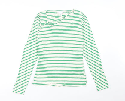 Womens UK Size S Warehouse Green Basic T-Shirt