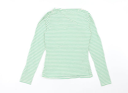 Womens UK Size S Warehouse Green Basic T-Shirt