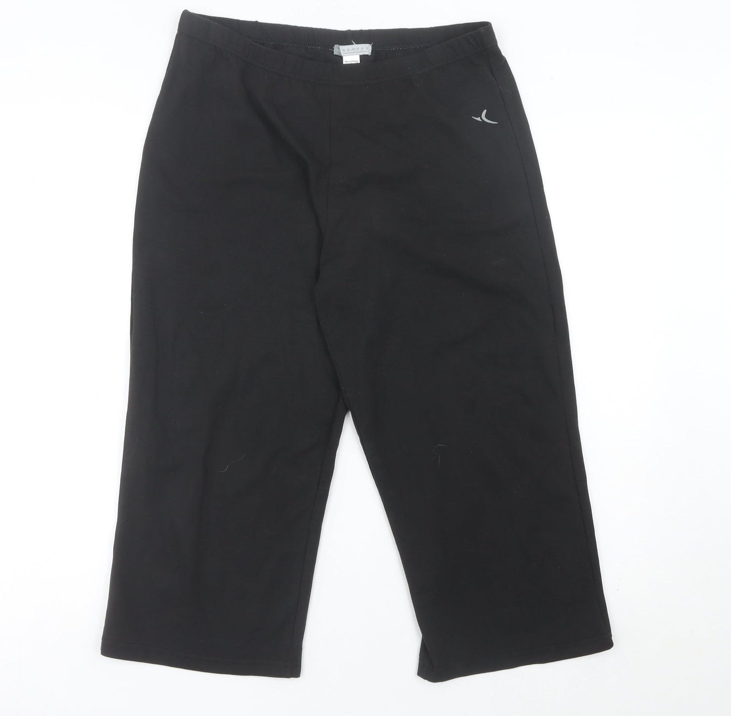 Decathlon Women’s Black Athletic Shorts Size 18 Cotton Blend