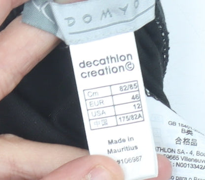 Decathlon Women’s Black Athletic Shorts Size 18 Cotton Blend