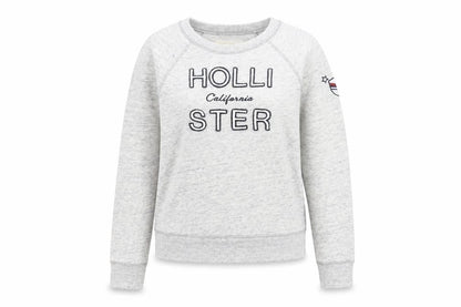 Womens UK Size XS Hollister Grey Pullover Sweatshirt