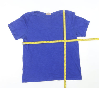Womens UK Size 14 Phase Eight Blue Basic T-Shirt