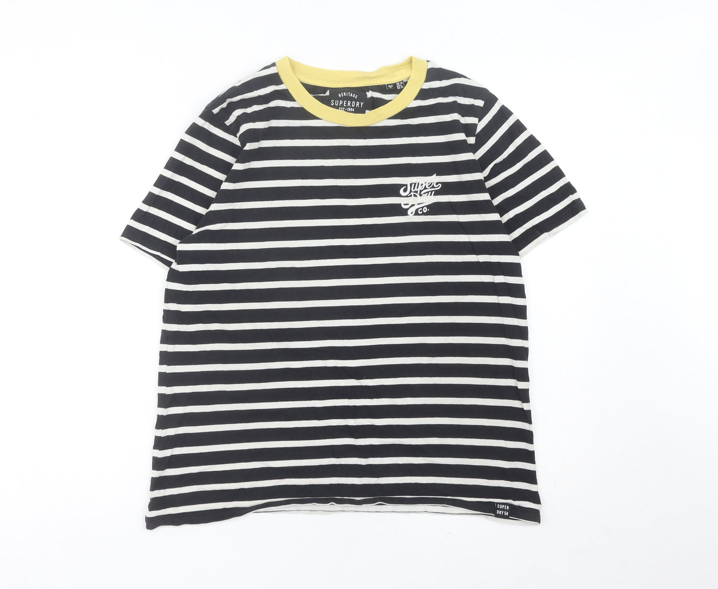 Womens UK Size 10 Superdry Black Basic T-Shirt
