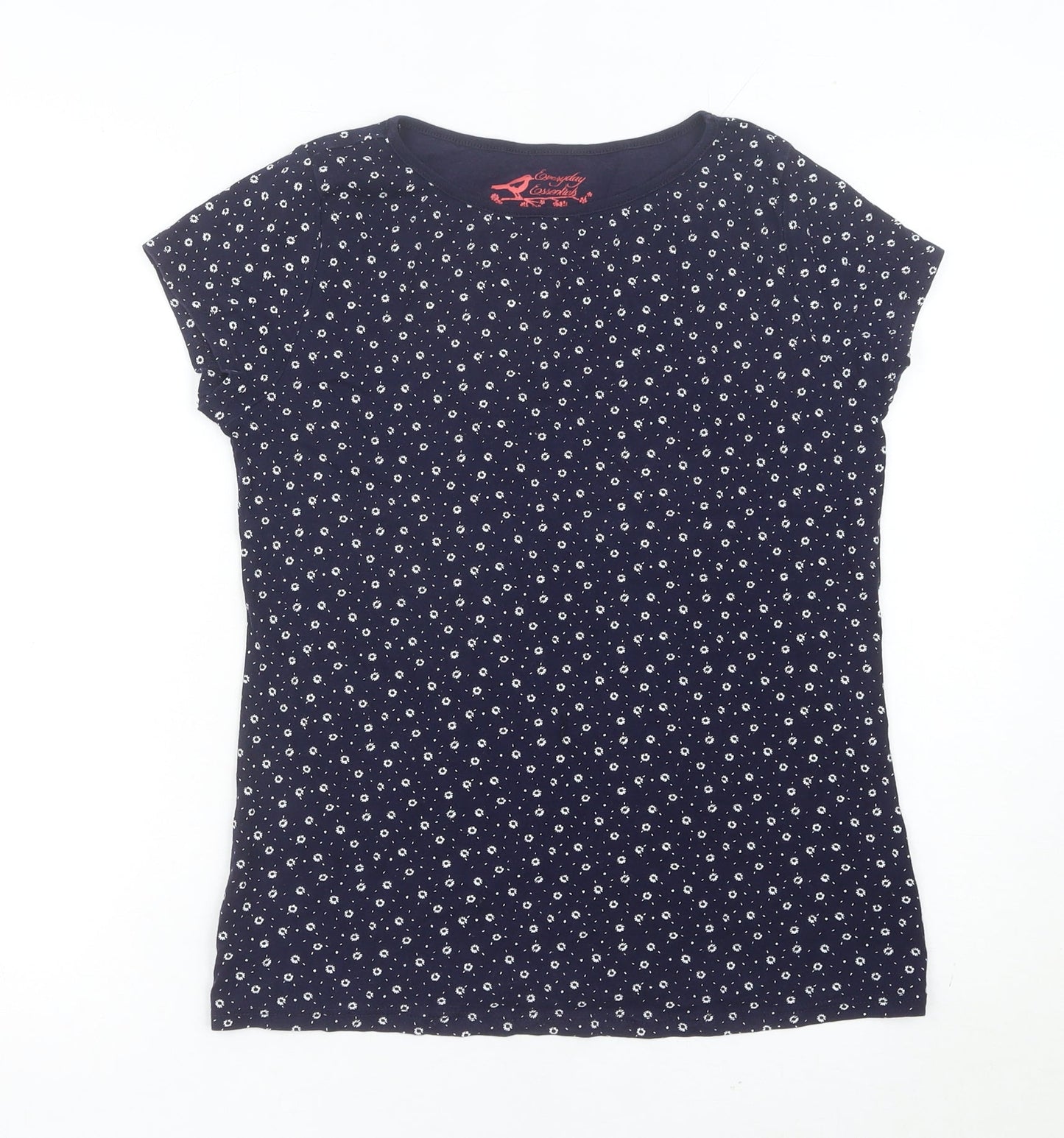 Womens UK Size 14 BHS Blue Basic T-Shirt