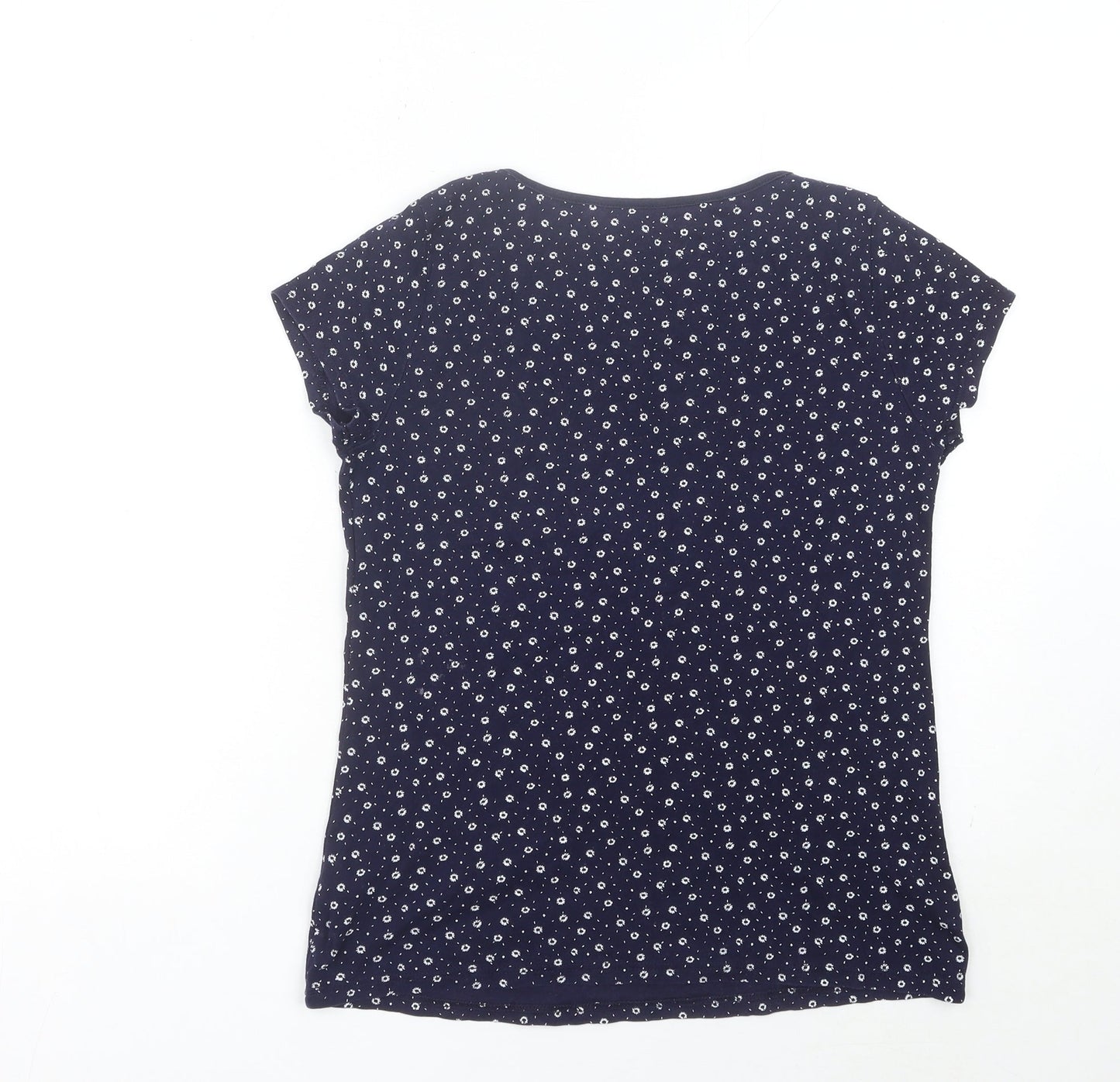 Womens UK Size 14 BHS Blue Basic T-Shirt