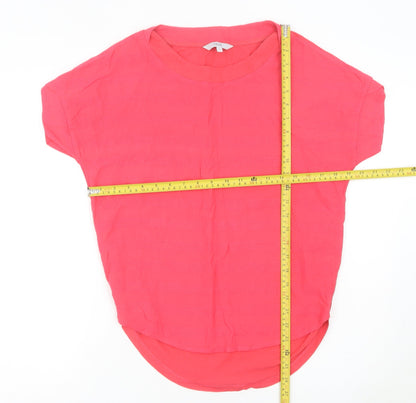 Womens UK Size 12 NEXT Pink Basic T-Shirt