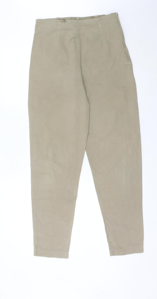 Next Women Beige Size 14 Tapered Stretch Jeans