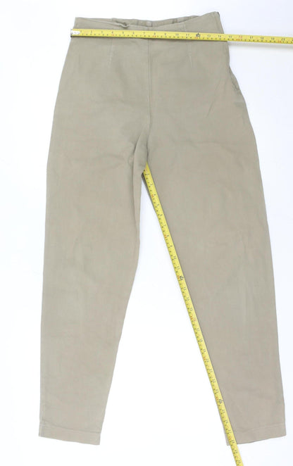 Next Women Beige Size 14 Tapered Stretch Jeans