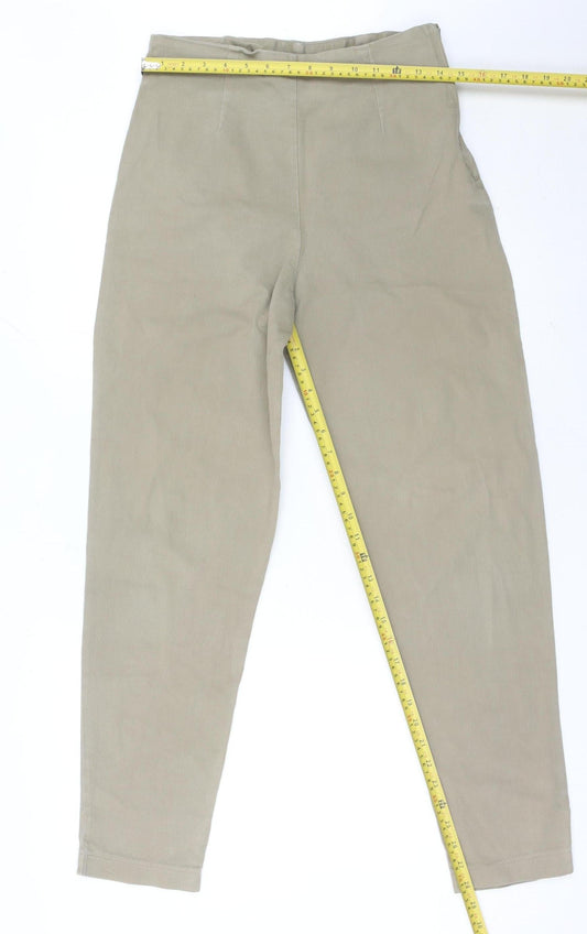 Next Women Beige Size 14 Tapered Stretch Jeans