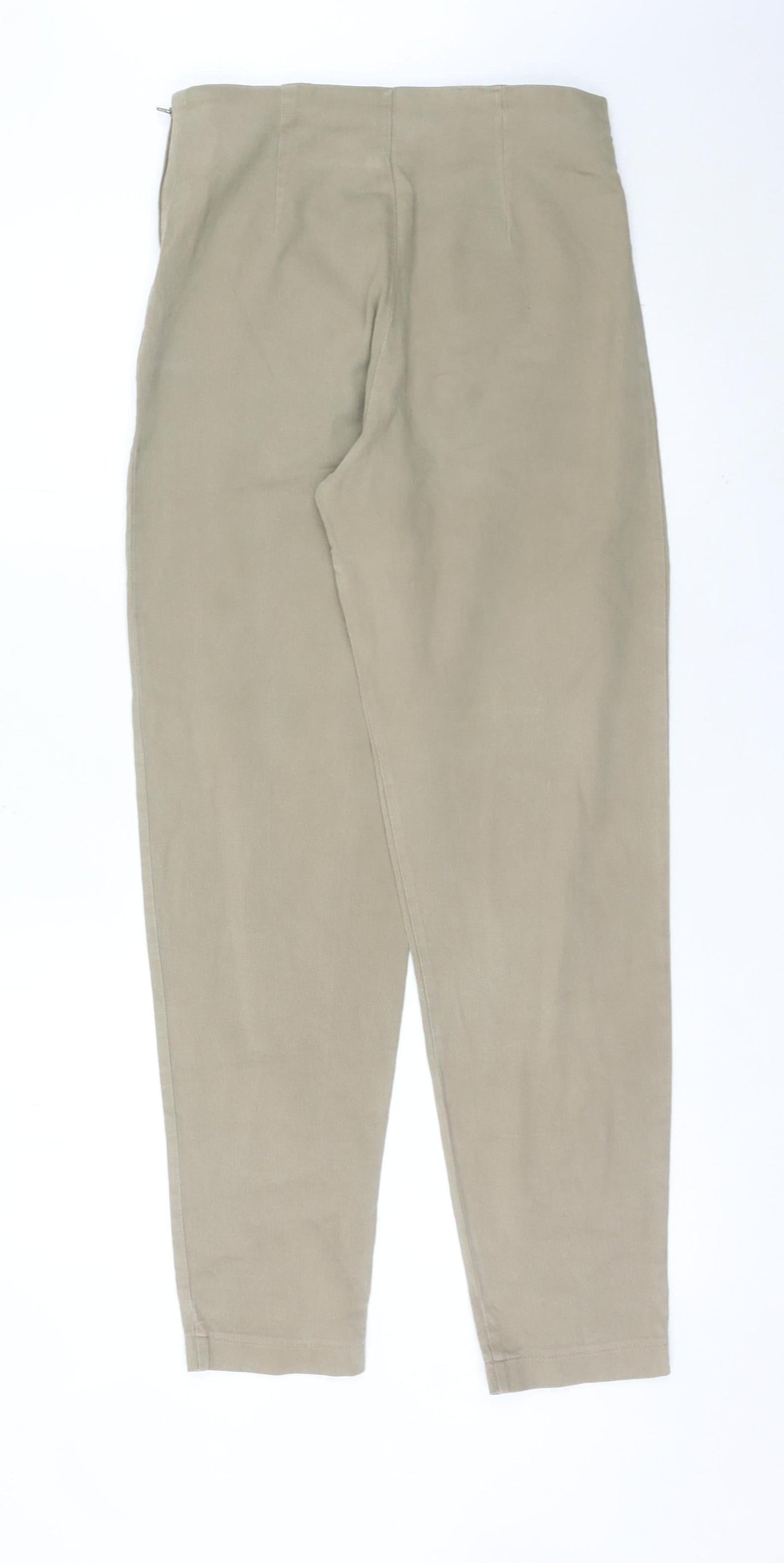 Next Women Beige Size 14 Tapered Stretch Jeans