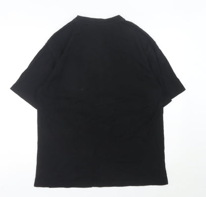 Zara Men Black Steve McQueen Graphic T-Shirt Size L