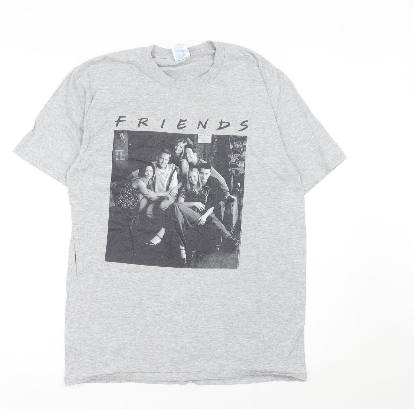 Womens UK Size M Friends Grey Basic T-Shirt