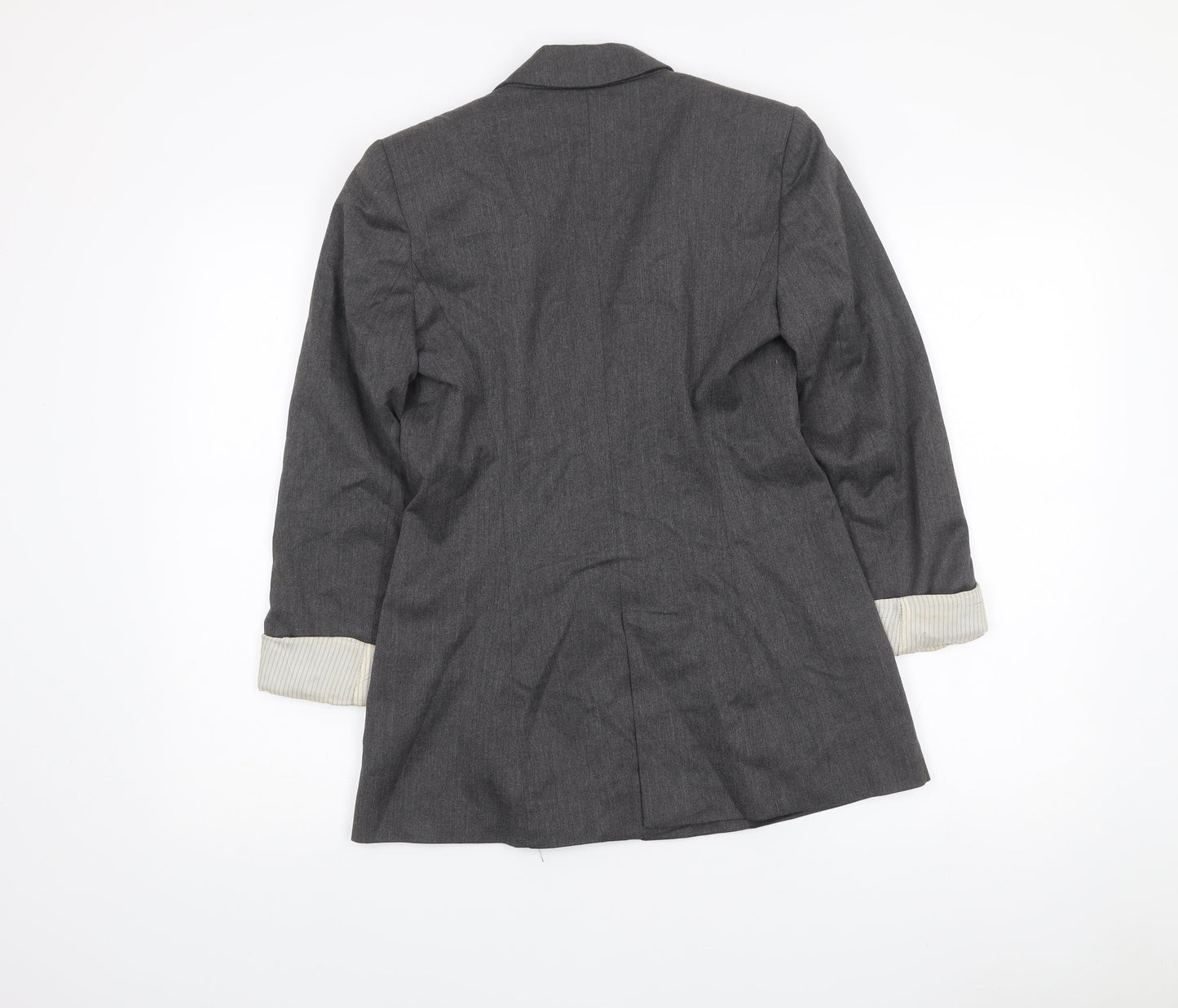 Zara Basic Women’s Grey Slim Fit Blazer Jacket Size 8