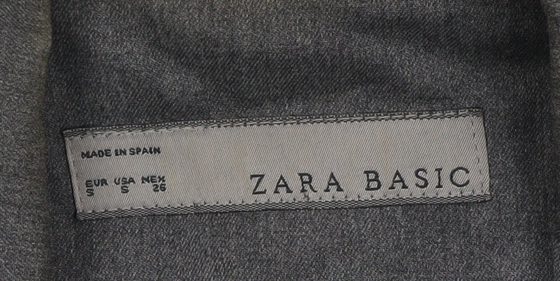 Zara Basic Women’s Grey Slim Fit Blazer Jacket Size 8