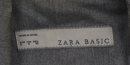 Zara Basic Women’s Grey Slim Fit Blazer Jacket Size 8