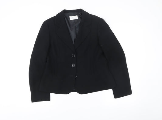 Precis Petite Womens Black Size 10 Tailored Suit Jacket Blazer