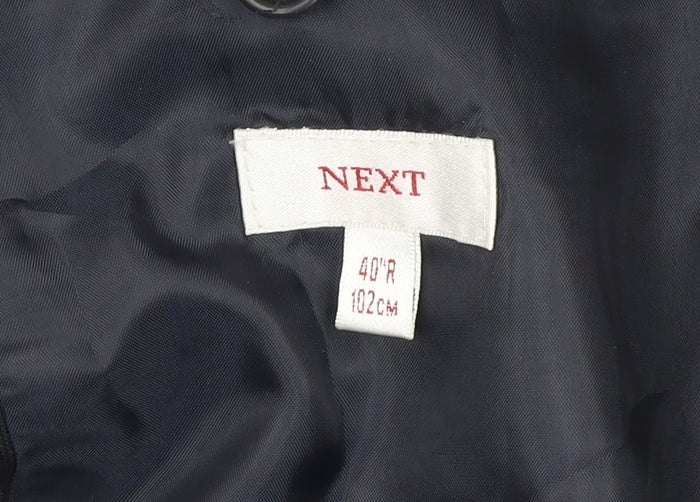Mens UK Size 40 NEXT Regular Black Suit Jacket
