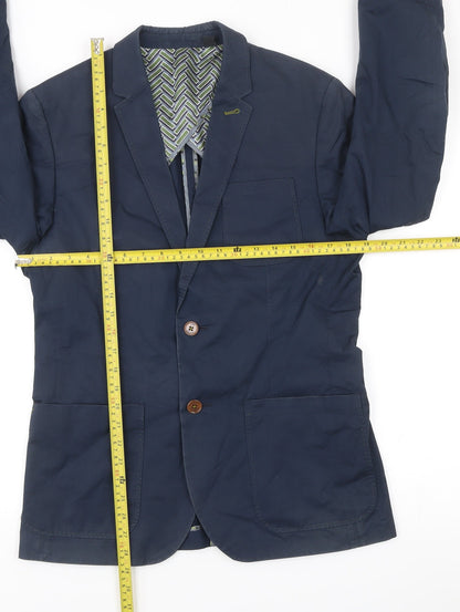 Mens UK Size 3 Ted Baker Regular Blue Suit Jacket