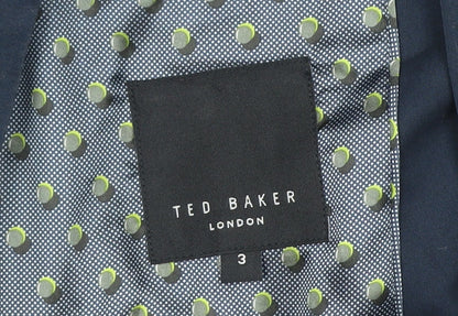 Mens UK Size 3 Ted Baker Regular Blue Suit Jacket