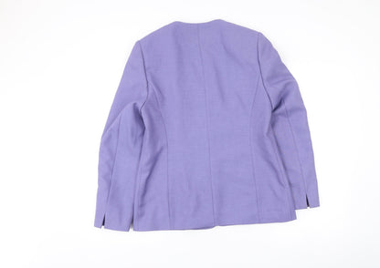Debenhams Womens Purple Size 12 Tailored Blazer Jacket