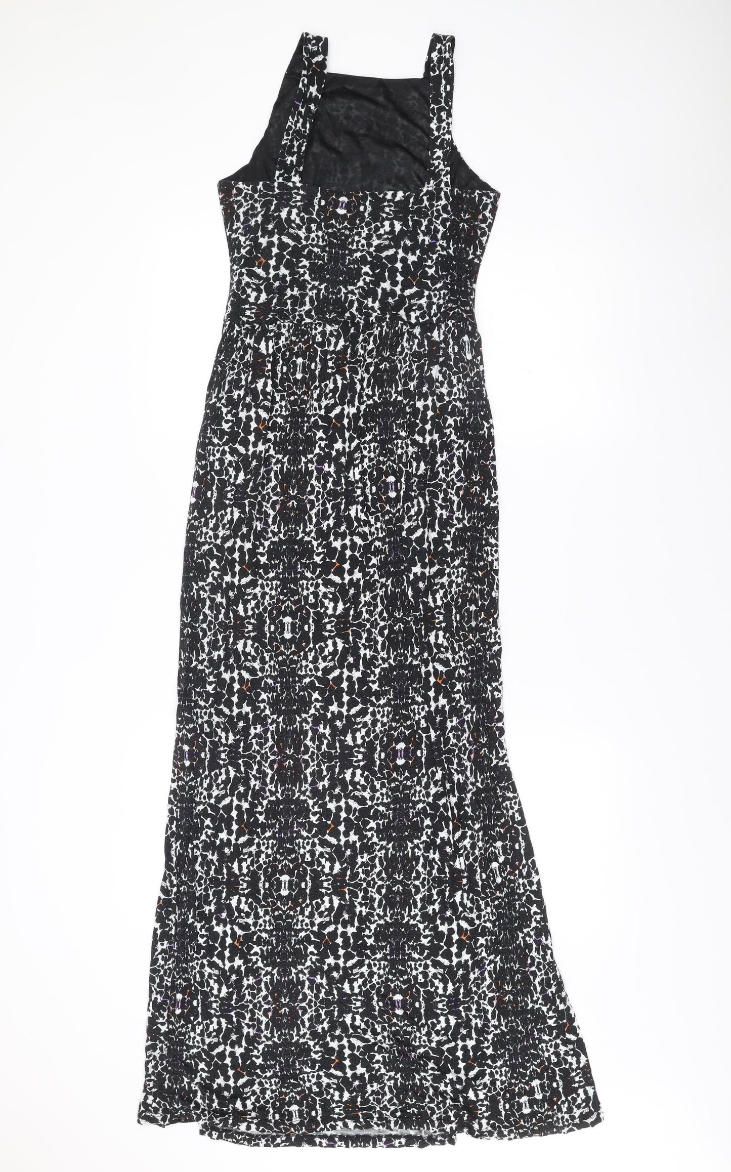 Miss Selfridge Women’s Black Animal Print Bodycon Dress Size 10