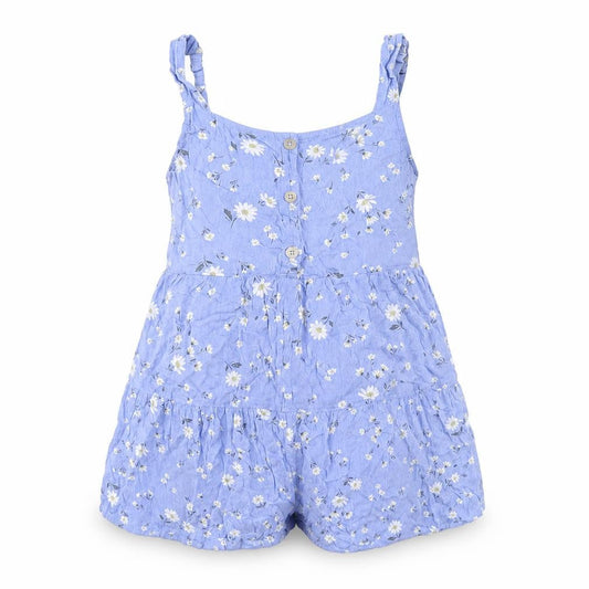 Abercrombie Kids Girls Blue Floral Playsuit Size 9-10 Years Summer Casual