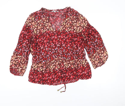 Womens UK Size 12 Red Herring Multicoloured Tunic Blouse