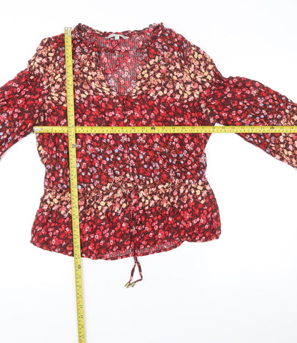 Womens UK Size 12 Red Herring Multicoloured Tunic Blouse