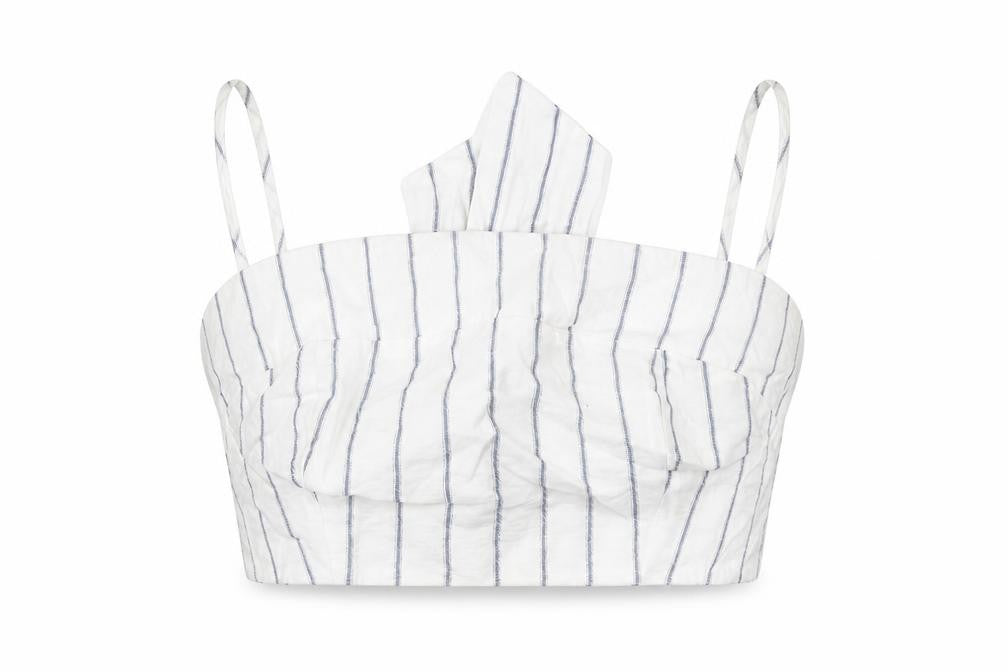 Womens UK Size 12 New Look White Cropped Tank