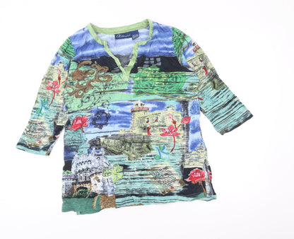 Womens UK Size S Artscapes Multicoloured Tunic Blouse