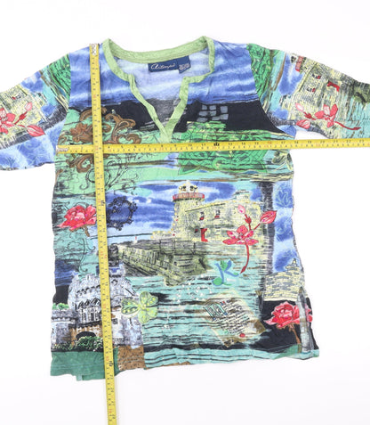 Womens UK Size S Artscapes Multicoloured Tunic Blouse