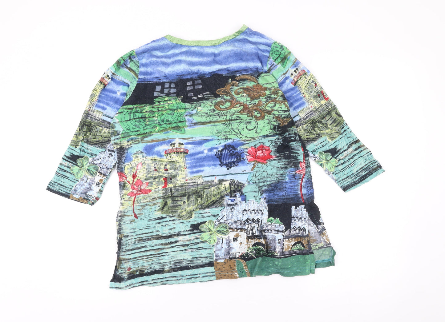 Womens UK Size S Artscapes Multicoloured Tunic Blouse