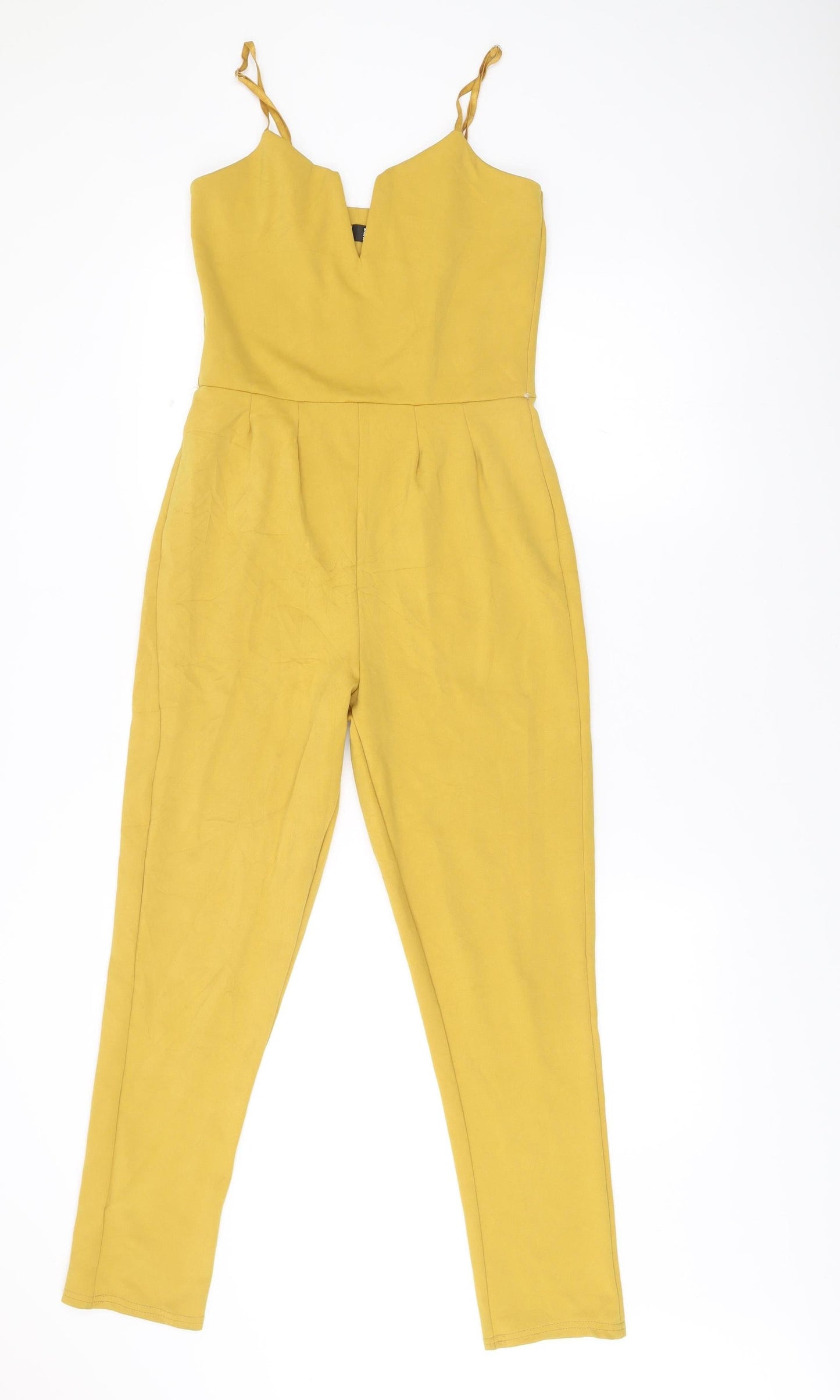 I-X London Women’s Yellow Size 10 Sleeveless Jumpsuit