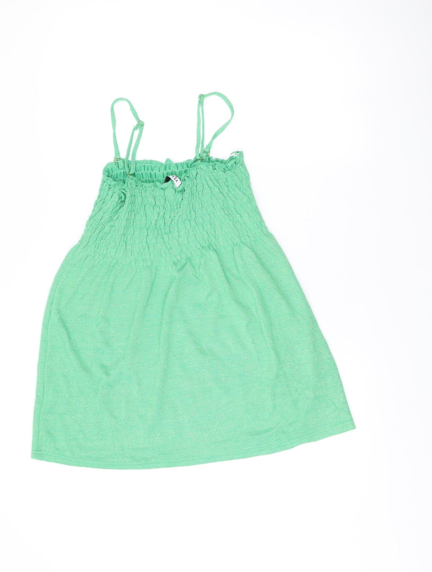 Womens UK Size L VILA Green Camisole Tank