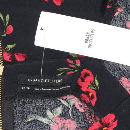 Urban Outfitters Women’s Black XS Floral Long Sleeve Playsuit
