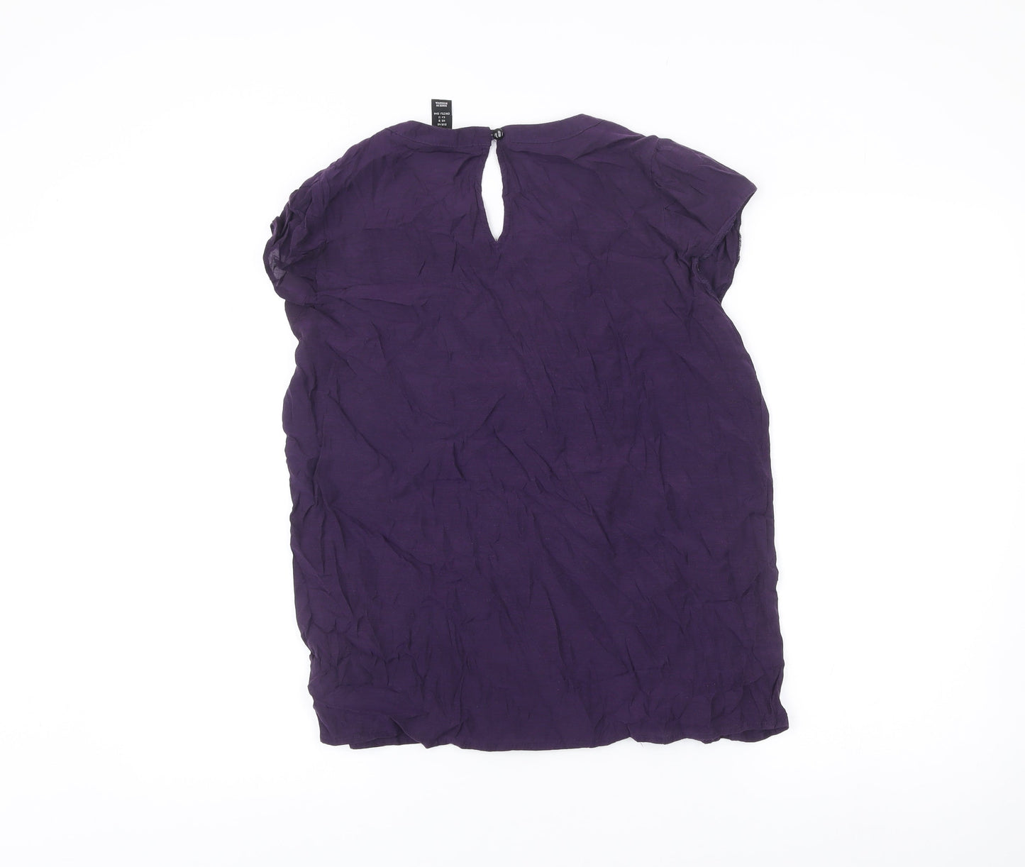 Womens UK Size 18 H&M Purple Tunic Blouse