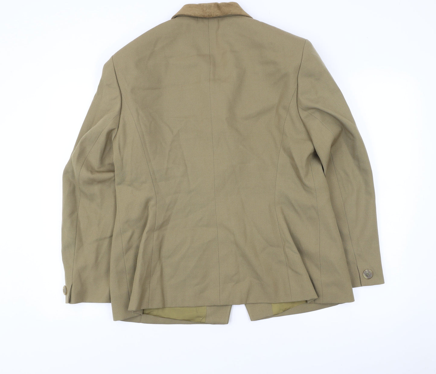 Jaeger Men's Brown Wool Blazer Jacket 3 Button Classic Formal 40R