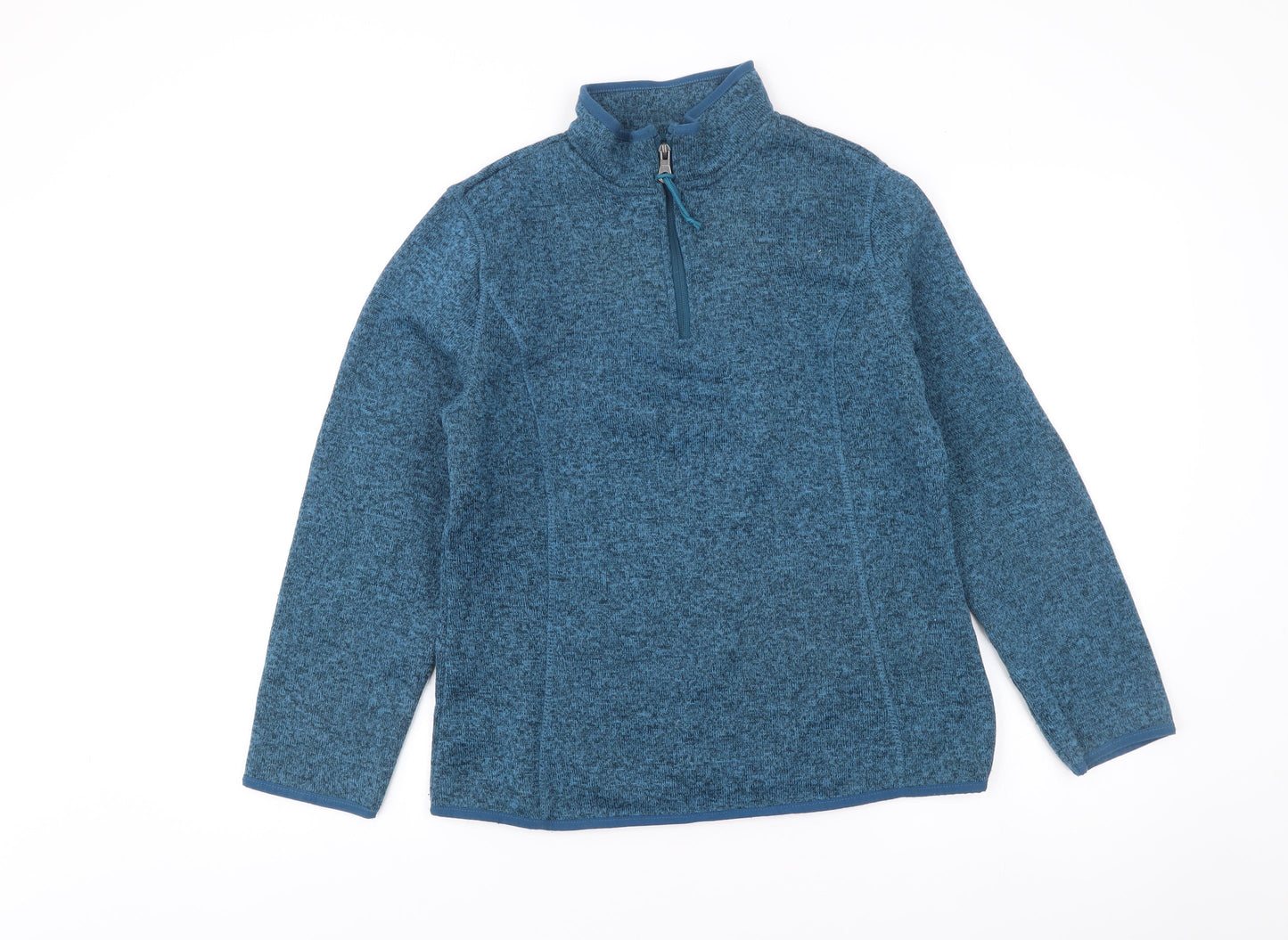 Crane Womens Blue Small 8-10 1/4 Zip Polyester Sweatshirt