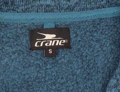 Crane Womens Blue Small 8-10 1/4 Zip Polyester Sweatshirt
