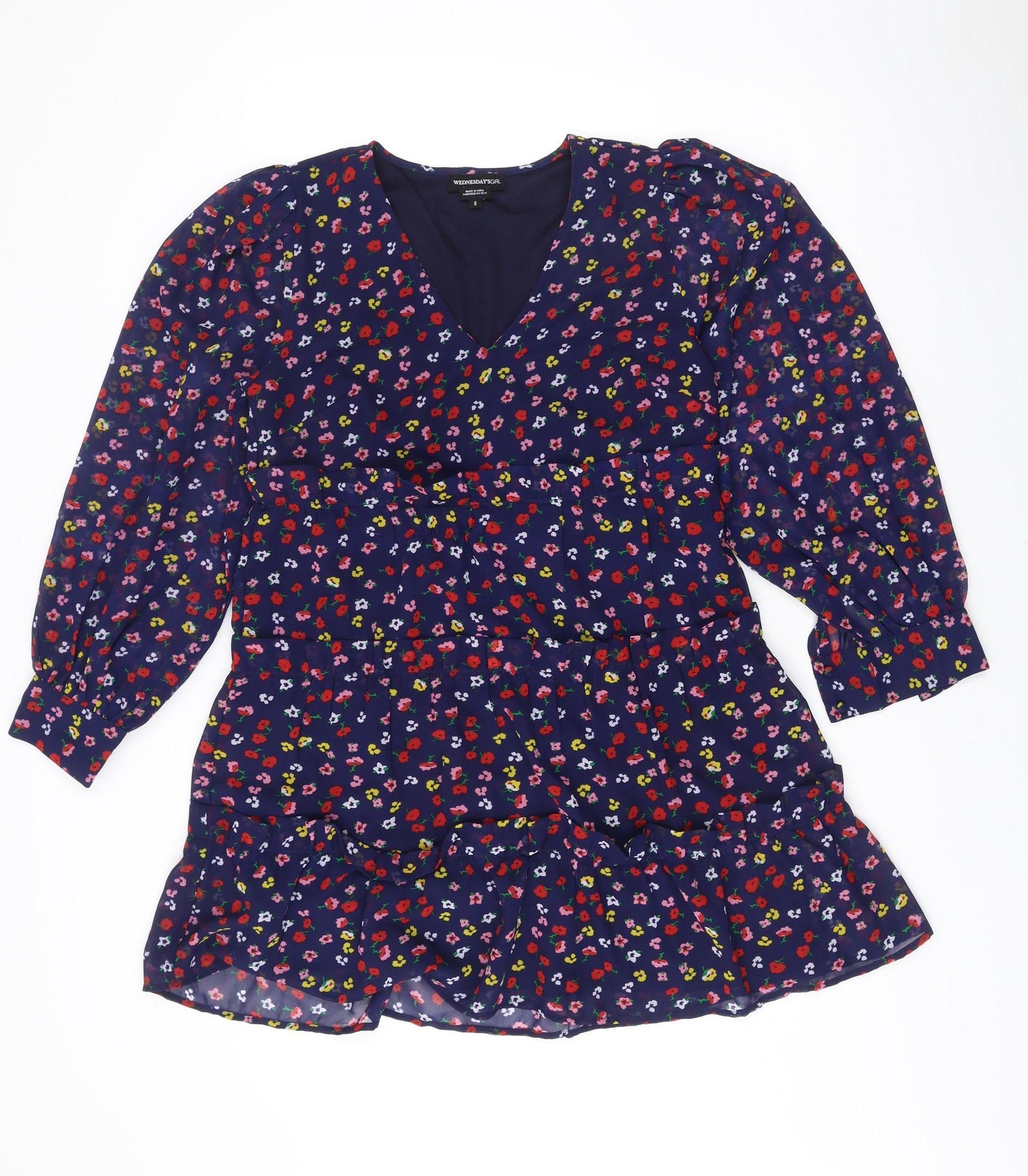 Wednesday's Girl Women's Multicoloured Floral Skater Dress Size S