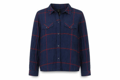 Womens UK Size M Mango Blue Basic Button-Up