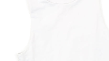 Quiz Women’s White Size 8 Camisole Tank Top Slim Fit Sleeveless