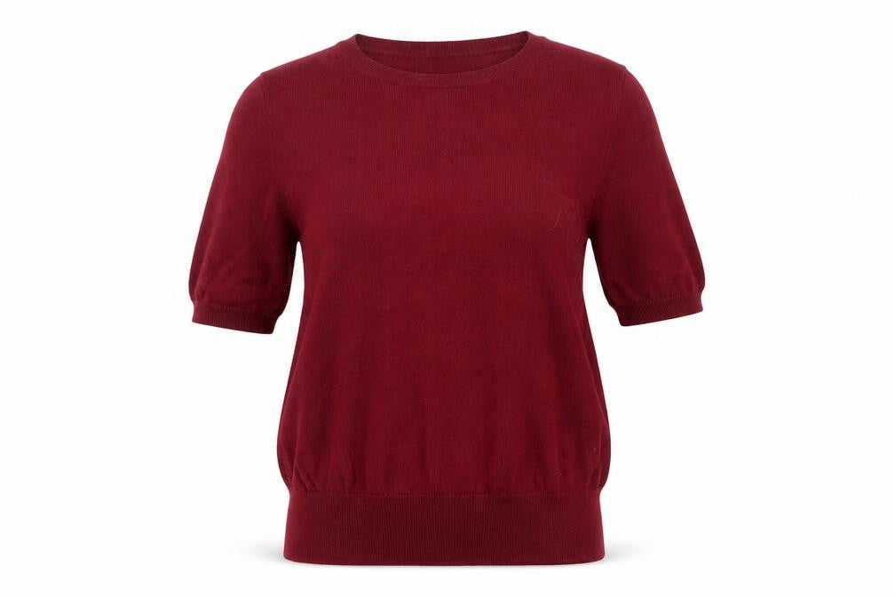 Womens UK Size XS Uniqlo Red Basic T-Shirt