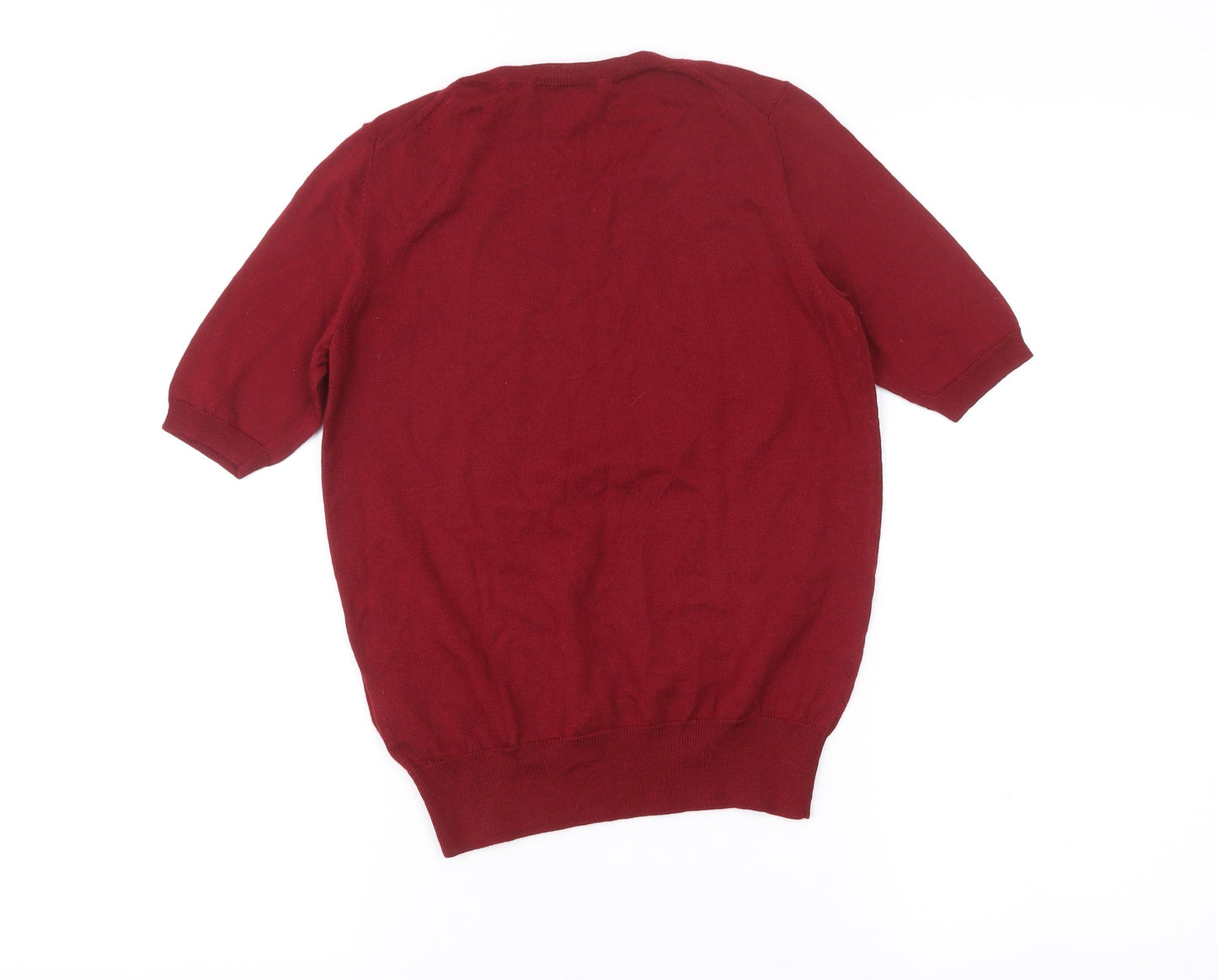 Womens UK Size XS Uniqlo Red Basic T-Shirt