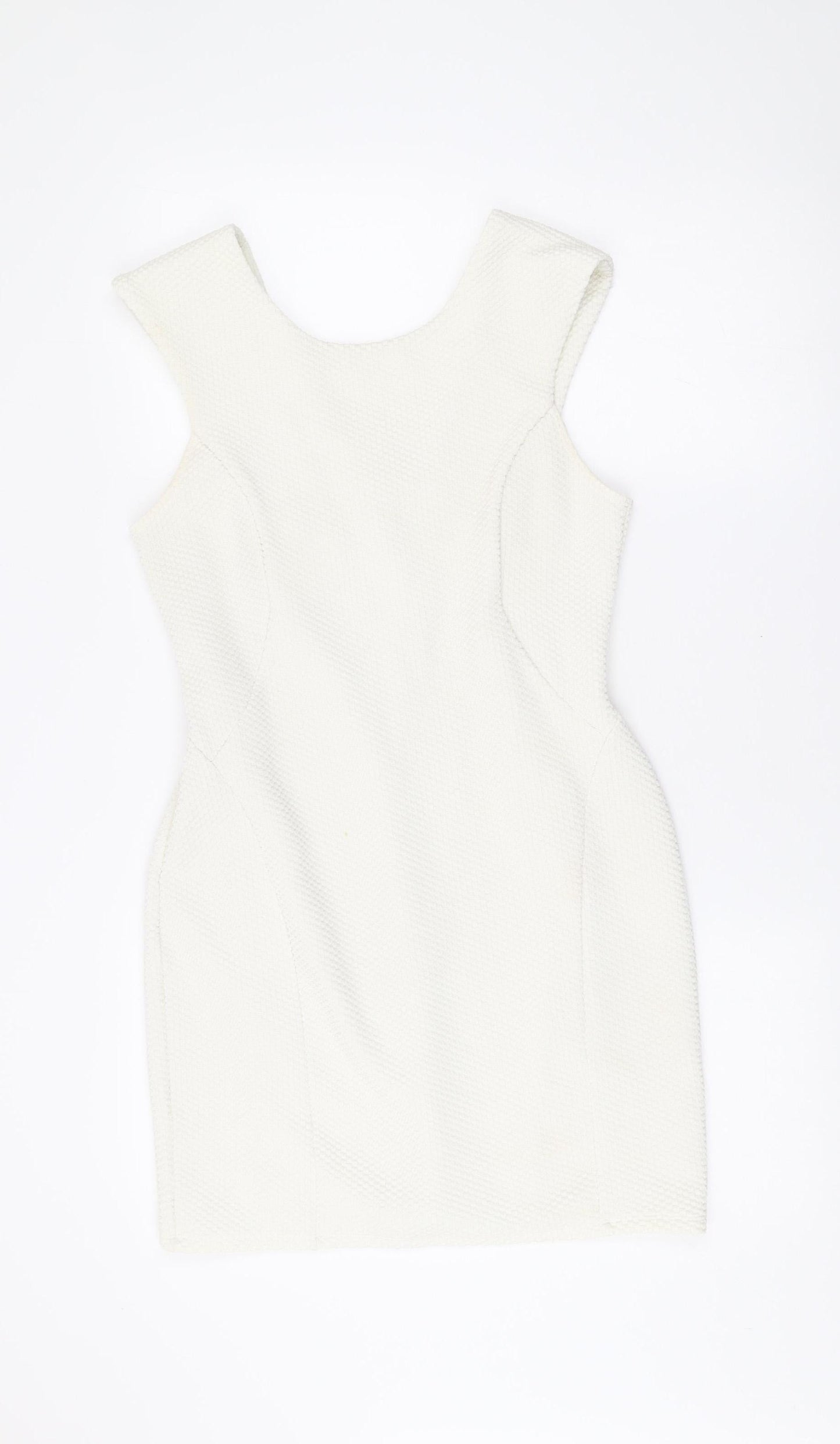 Miss Selfridge Petites Women’s White Size 14 Bodycon Mini Dress