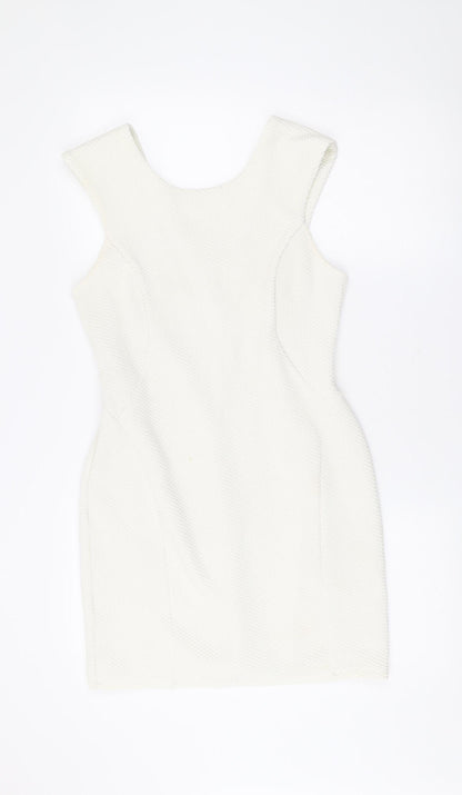 Miss Selfridge Petites Women’s White Size 14 Bodycon Mini Dress
